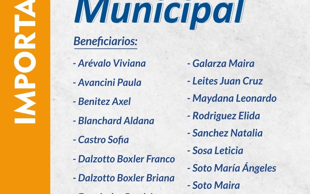 BECAS MUNICIPALES NIVEL SUPERIO