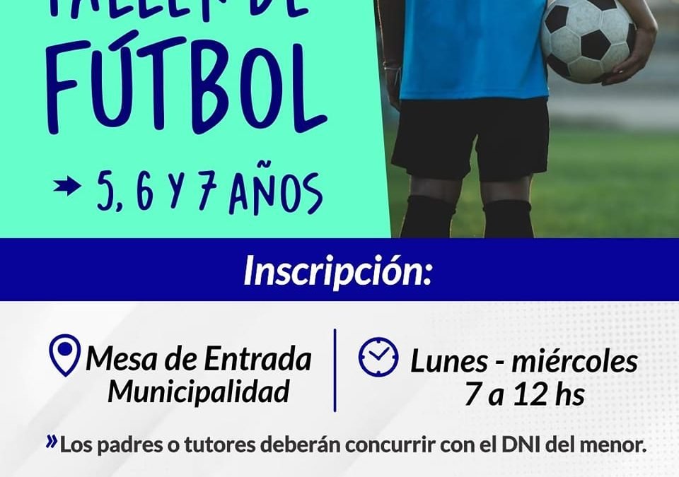 ATENCIÓN: TALLER DE FÚTBOL