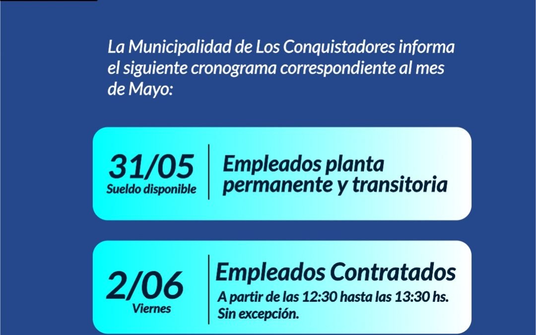CRONOGRAMA DE PAGO
