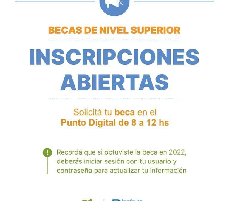 BECAS: INSCRIPCIONES ABIERTAS