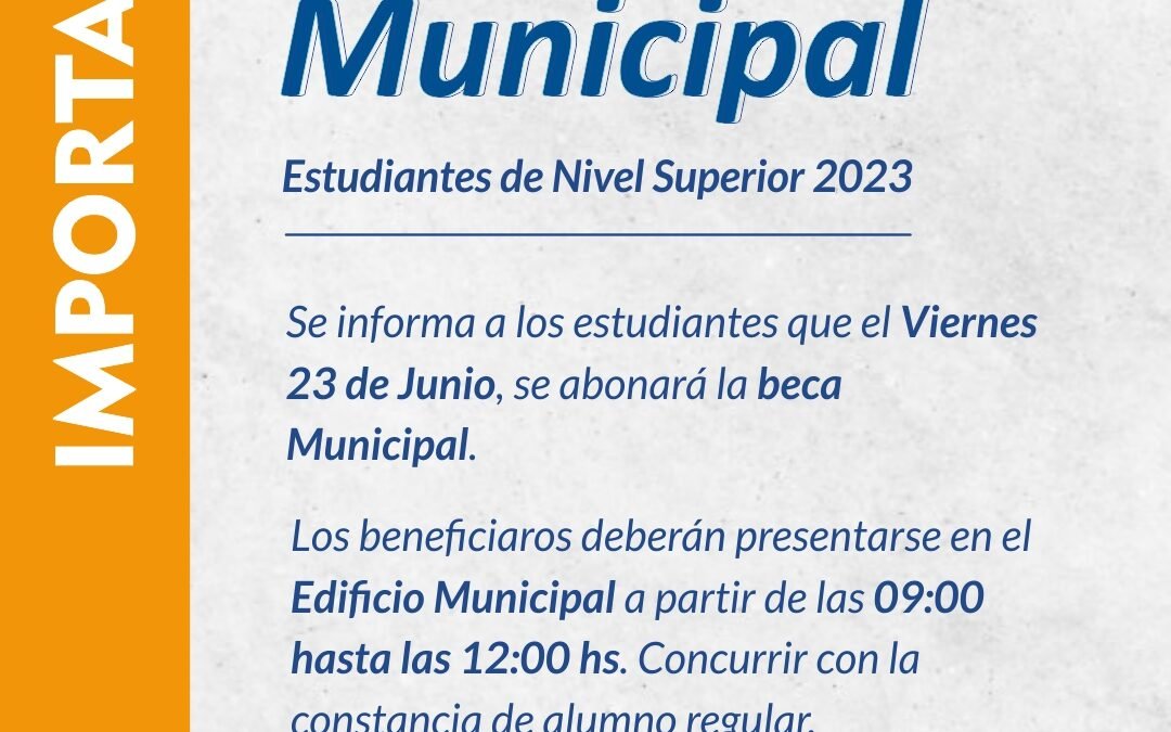 BECAS MUNICIPALES