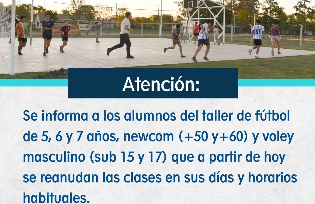 ATENCIÓN FUTBOL, NEWCOM Y VOLEY