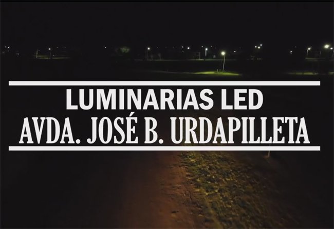 NUEVA LINEA DE ILUMINACION EN Bv. URDAPILLETA