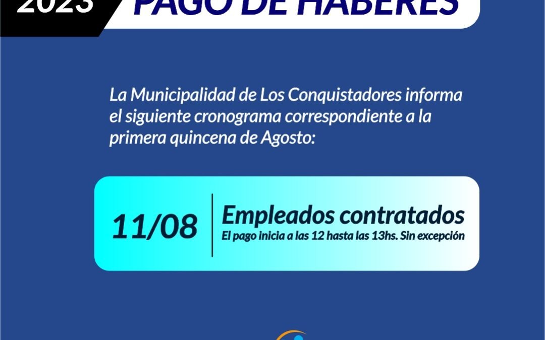 PAGO DE HABERES