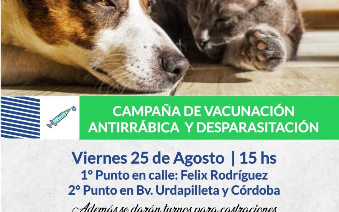 VACUNACIÓN Y DESPARASITACIÓN GRATUITA