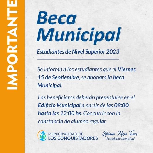 BECAS MUNCIPALES