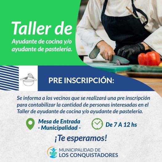 TALLER AYUDANTE DE COCINA