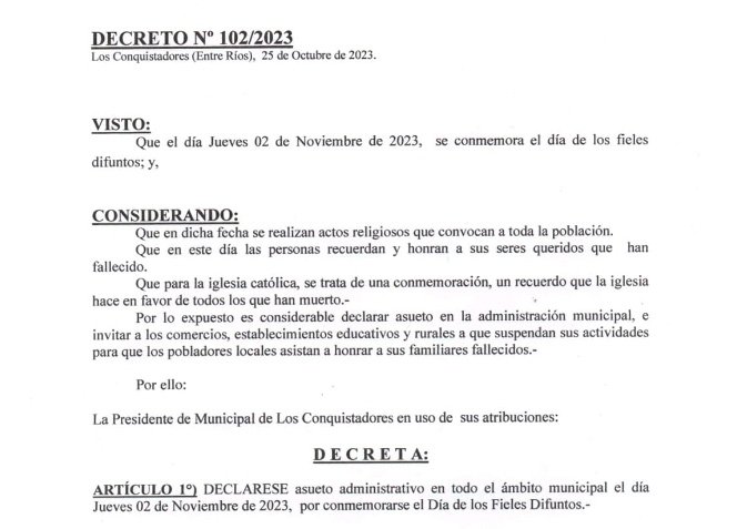 ASUETO DÍA FIELES DIFUNTOS