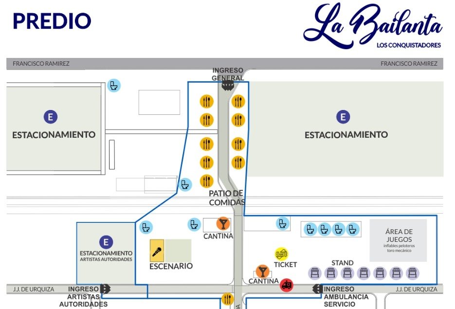 UBICACIÓN PREDIO FIESTA JINETEADA Y FOLCLORE