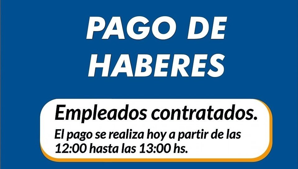 PAGO DE HABERES