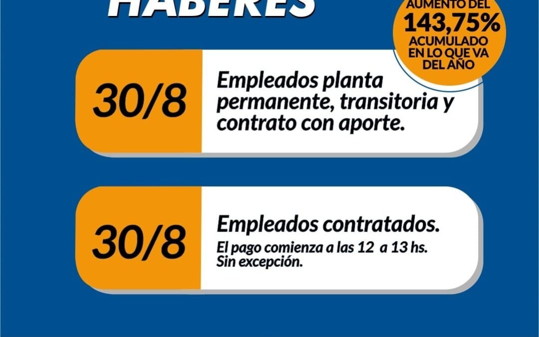 PAGO DE HABERES