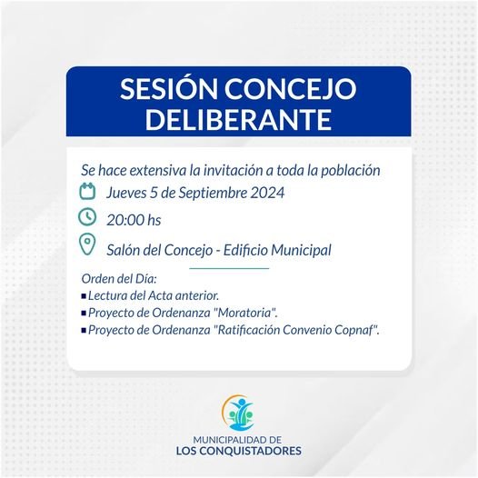 SESION HONORABLE CONCEJO DELIBERANTE