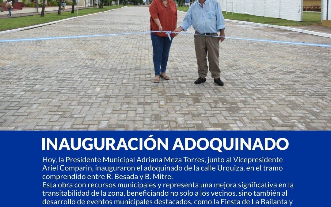 INAUGURACIÓN DE ADOQUINADO