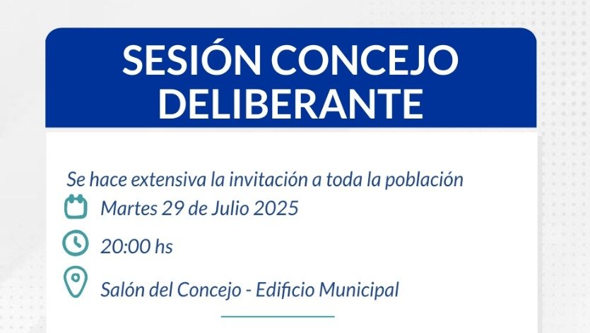 SESIÓN CONCEJO DELIBERANTE