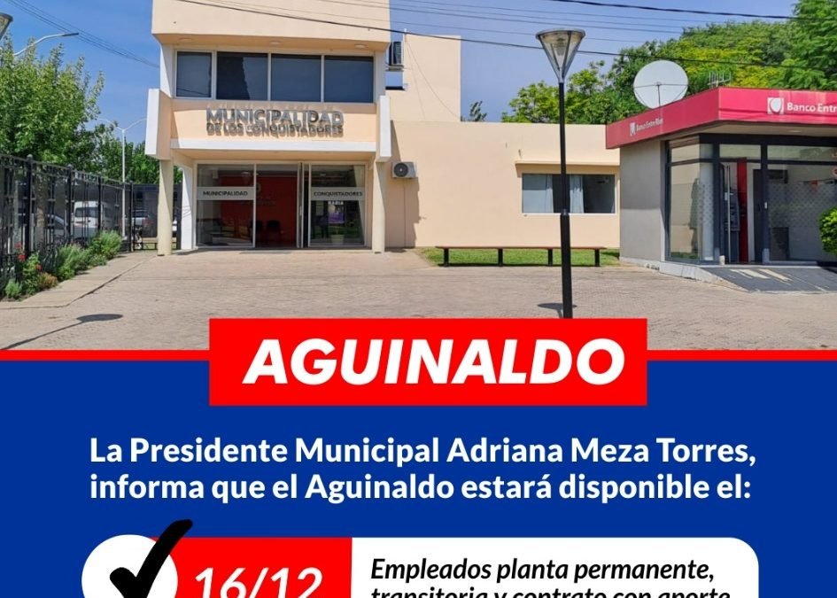 PAGO DE AGUINALDO