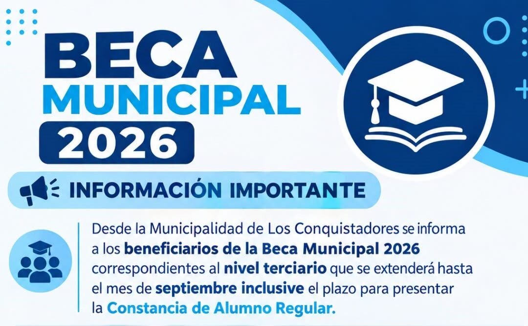 IMPORTANTE: Beca Municipal 2026