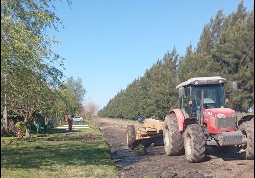 Trabajos de escurrimiento pluvial.